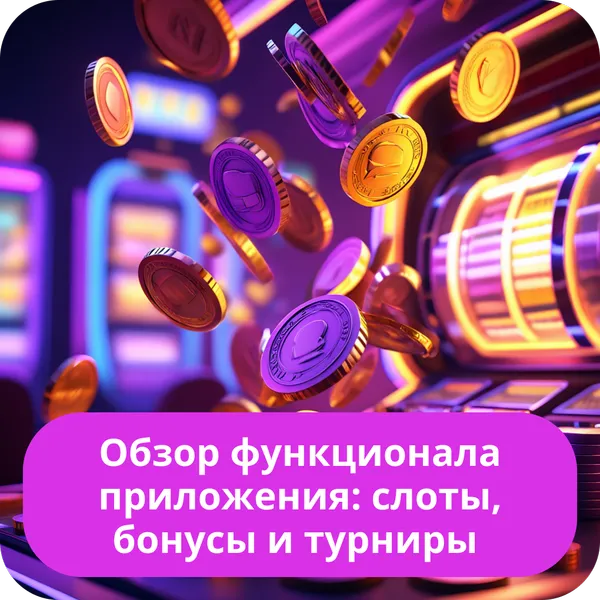 Обзор функционала приложения: слоты, бонусы и турниры